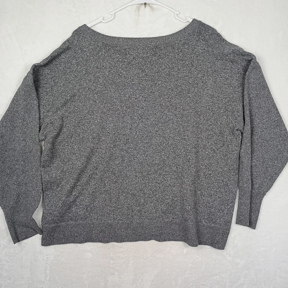 Lucky‎ Brand Mens XL Gray Heather V-Neck Knit Sweater Long Sleeve Relaxed Fit
